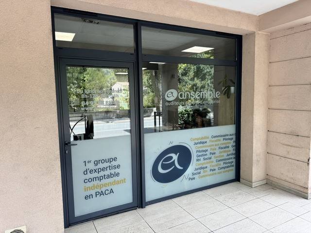 Enseigne & signalétique — Ansemble : enseigne facade cabinet expertise comptable