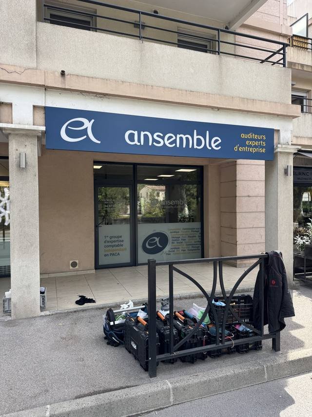 Enseigne & signalétique — Ansemble : enseigne facade cabinet expertise comptable